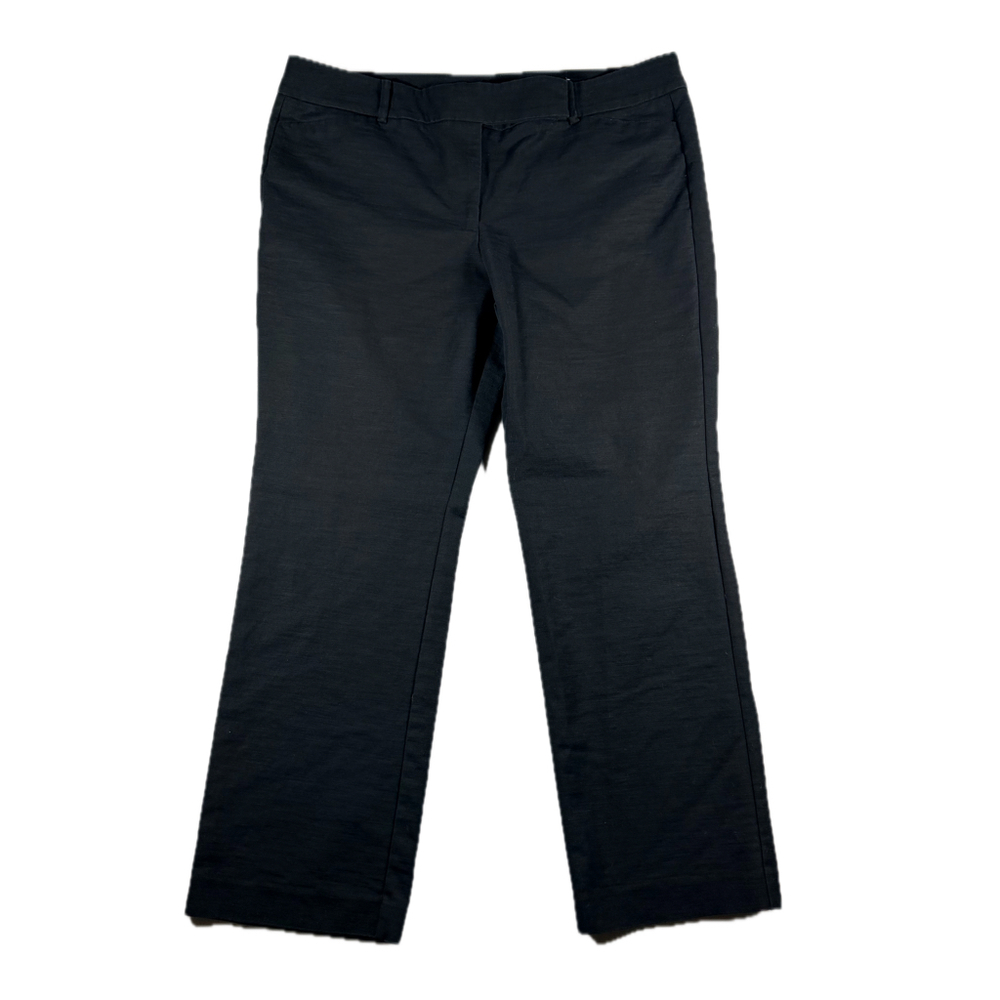 Ann Taylor Signature Women’s Black Trouser Pants Size 18 Straight Leg Stretch